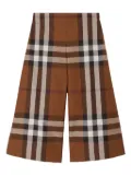 Burberry Kids Vintage Check-pattern cotton trousers - Brown