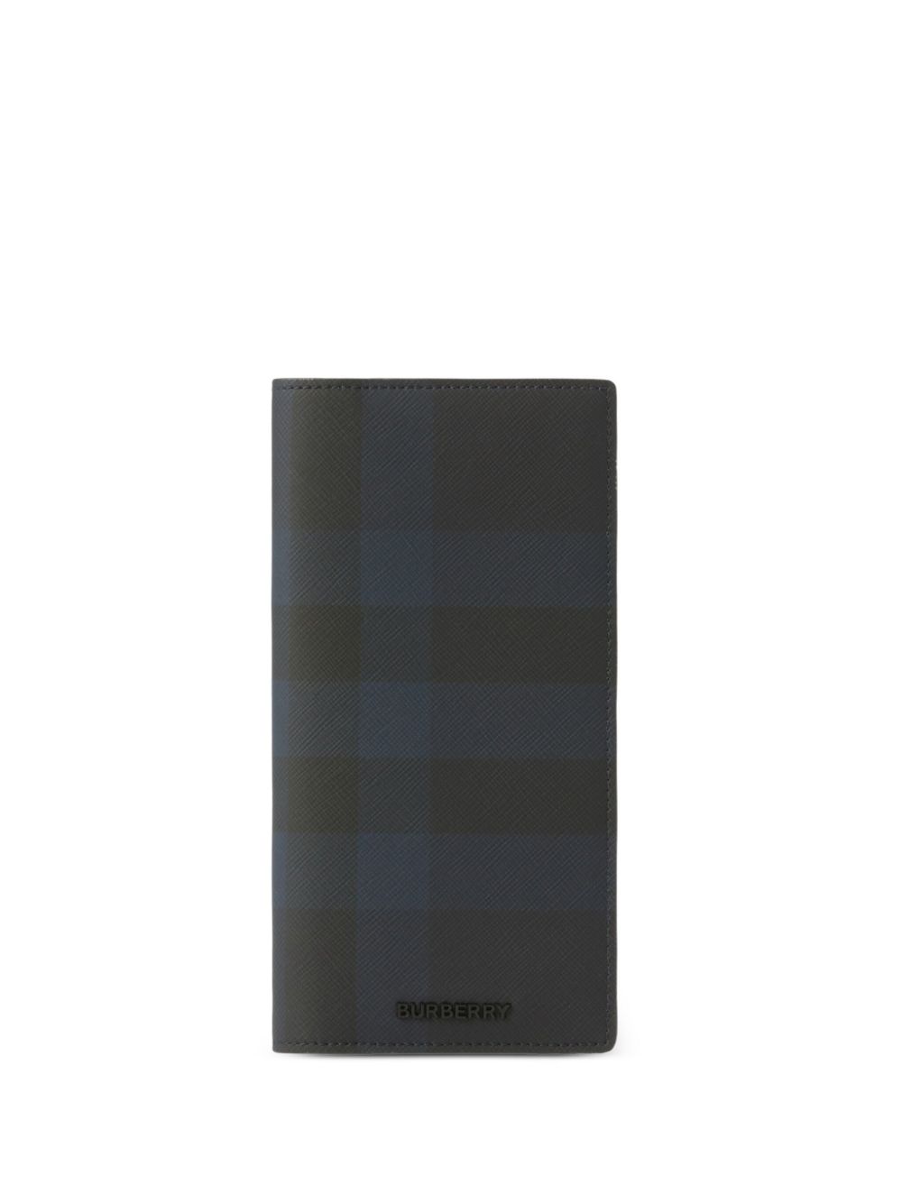 Burberry check-pattern leather wallet Men