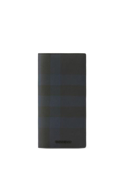 Burberry check-pattern leather wallet Men