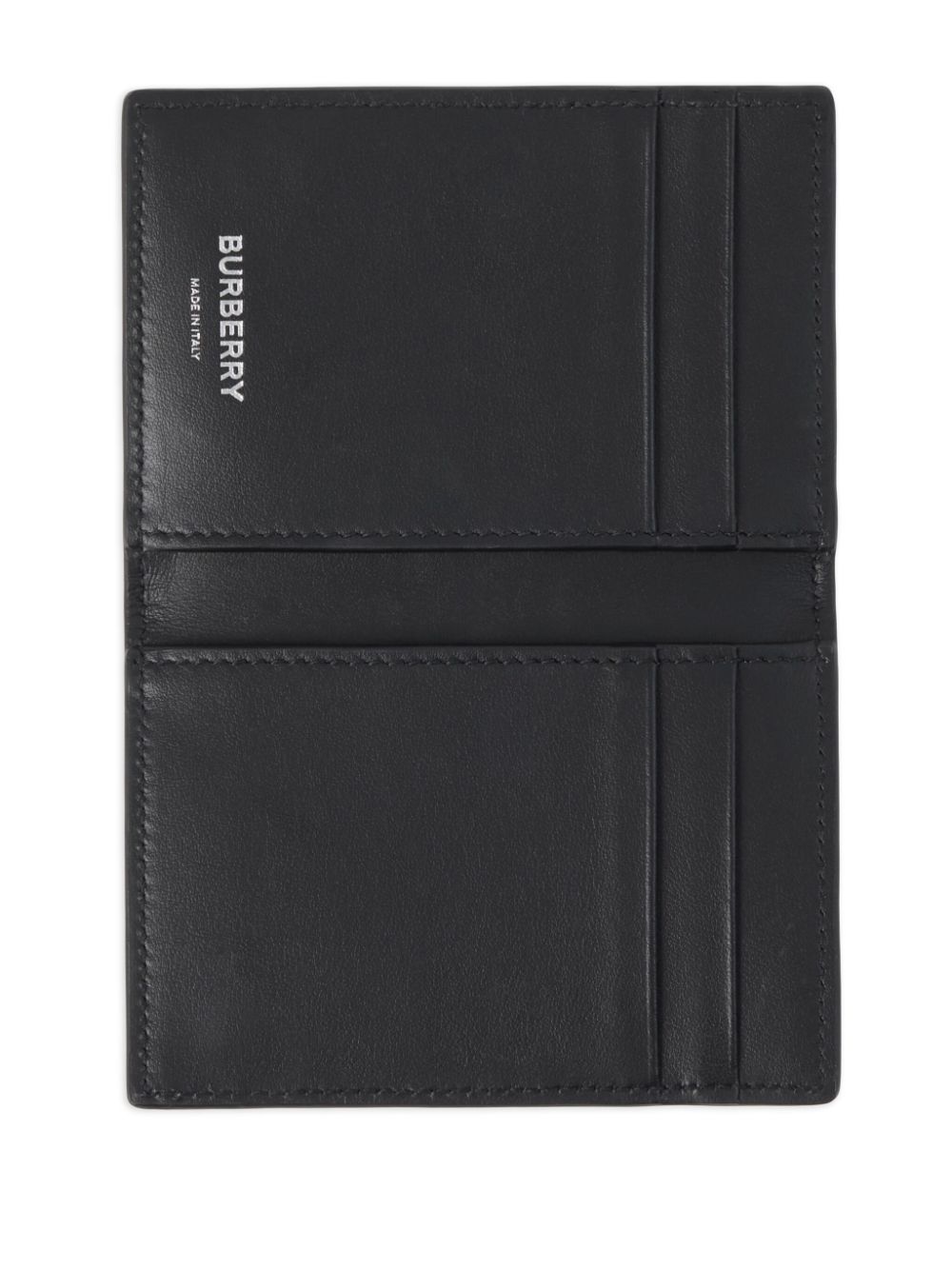 Cheap Burberry check-pattern leather card holder Men