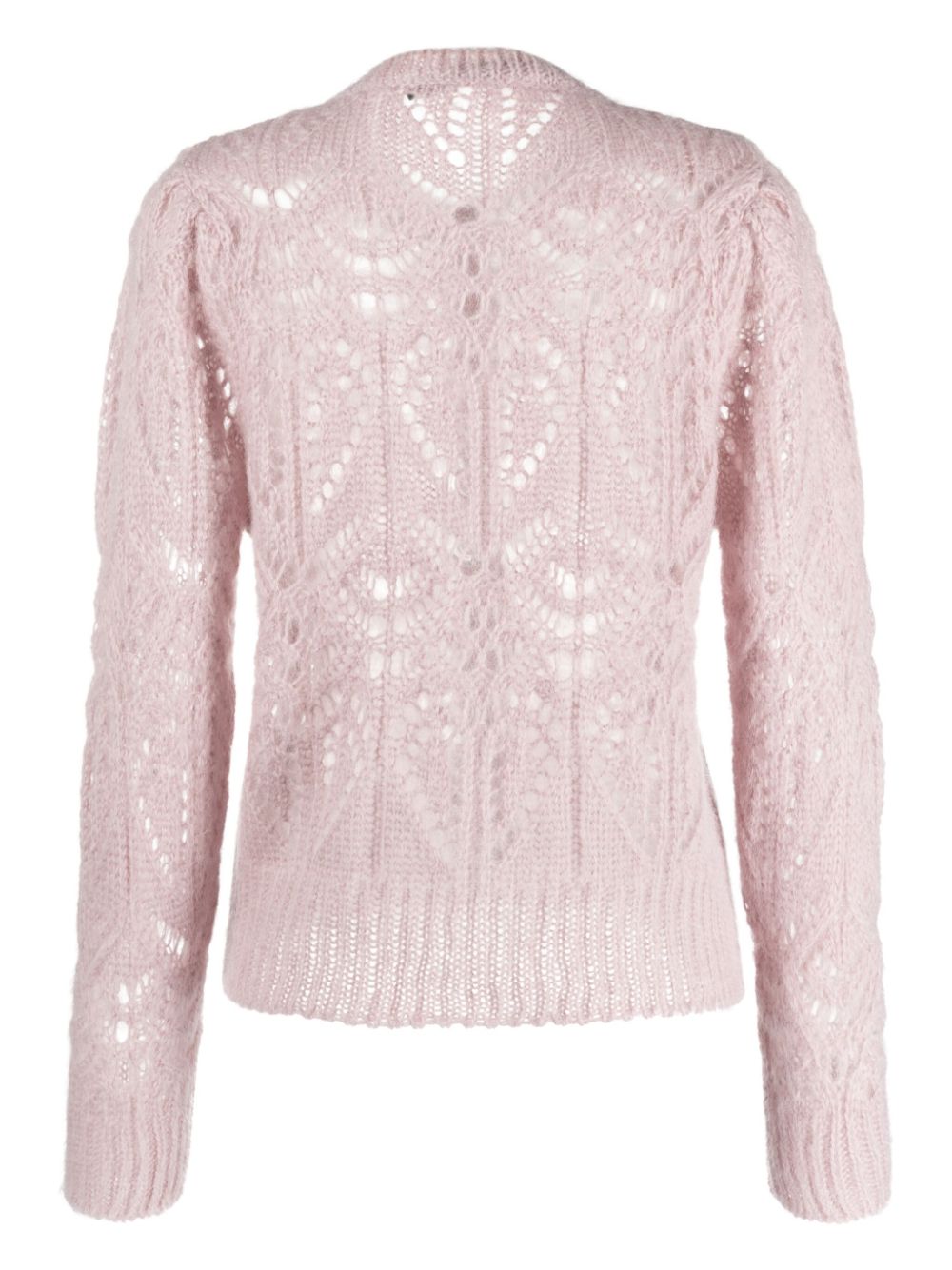 Bimba y Lola button-up open-knit cardigan - Roze