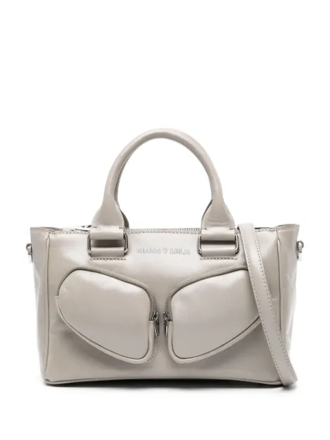 Bimba y Lola medium Pocket leather tote bag
