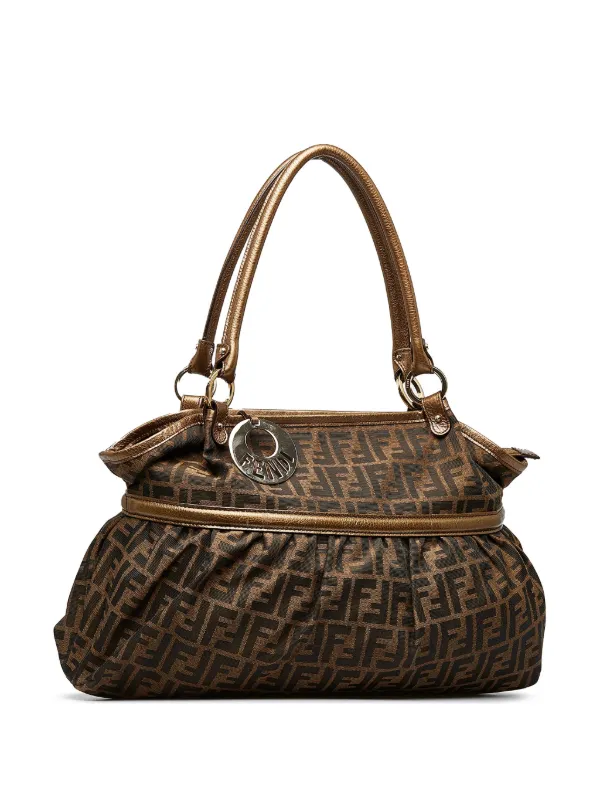 Fendi Pre Owned Zucca Chef Hobo Handbag Farfetch