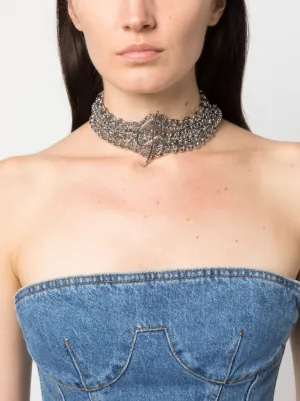 ネックレス・ペンダント Blumarine FW25 Blumarine Bijoux (A522W351A A8359) シェル カラーストーン スライドネックレス（VBMN478060BP