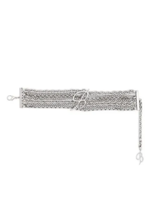 Blumarine collar de cadena con letras del logo