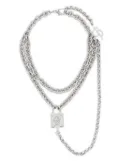 Blumarine padlock-detail polished-finish necklace - Silver