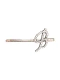 Blumarine crystal-embellished logo hair clip - Silver