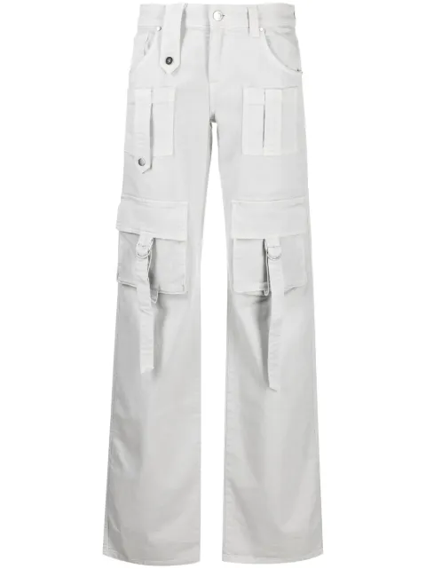 Blumarine jeans cargo con diseño recto