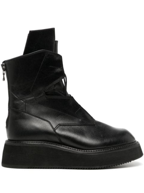 Julius Edge leather military boots