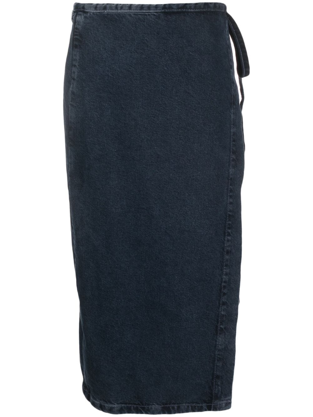 Bimba y Lola self tie denim midi skirt price in Doha Qatar