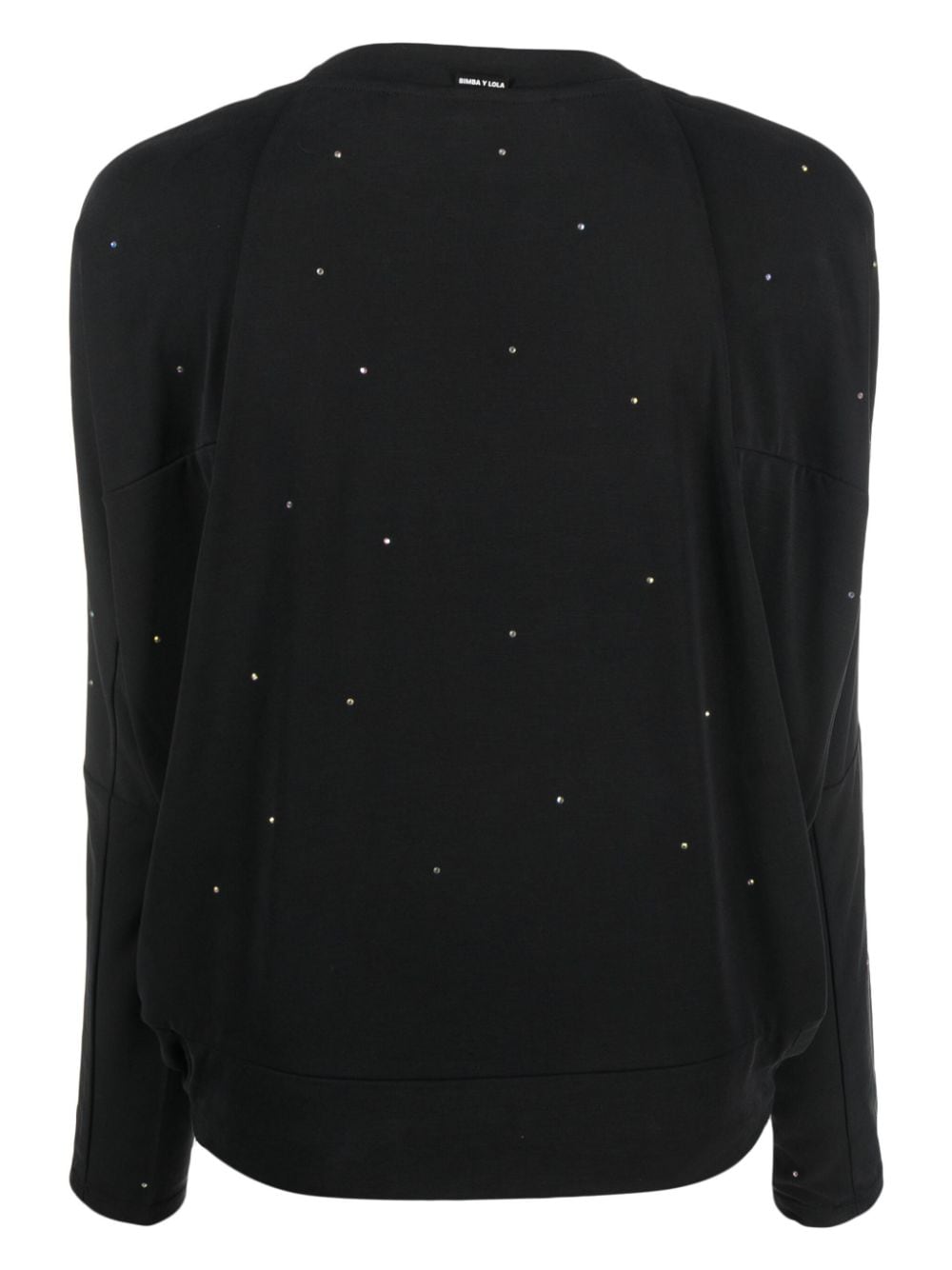 Shop Bimba Y Lola Crystal-embellished T-shirt In Black