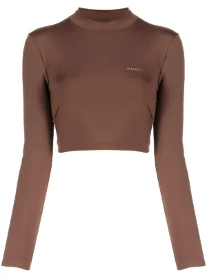 Marine Serre ロングスリーブ トップ | ブラウン | FARFETCH JP Marine Serre ロングスリーブ トップ | ブラウン | FARFETCH JP