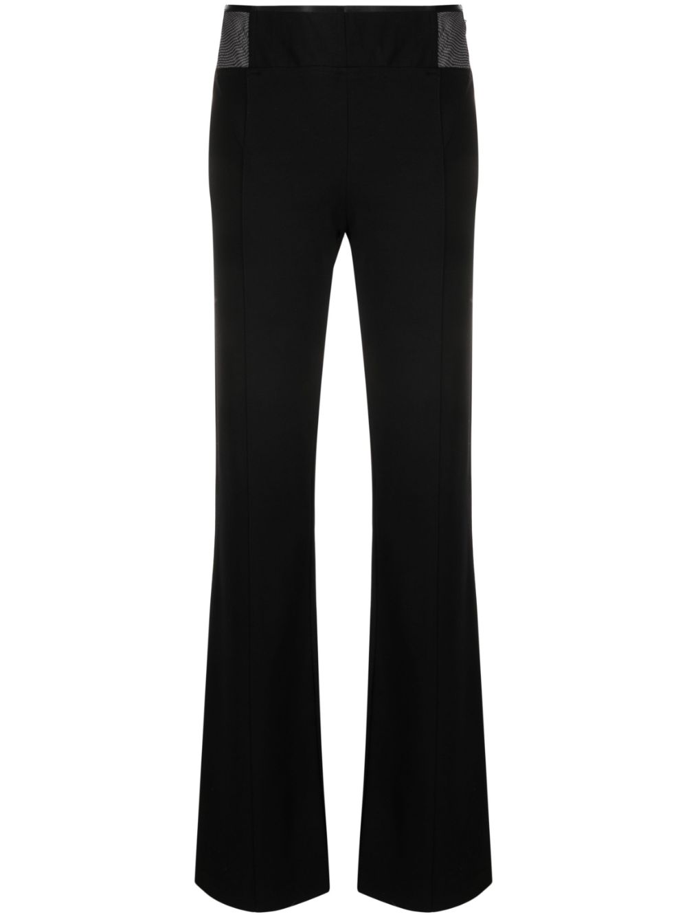 PINKO high-waist straight-leg trousers - Black