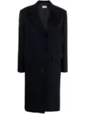 Alberto Biani single-breasted wool midi coat - Blue