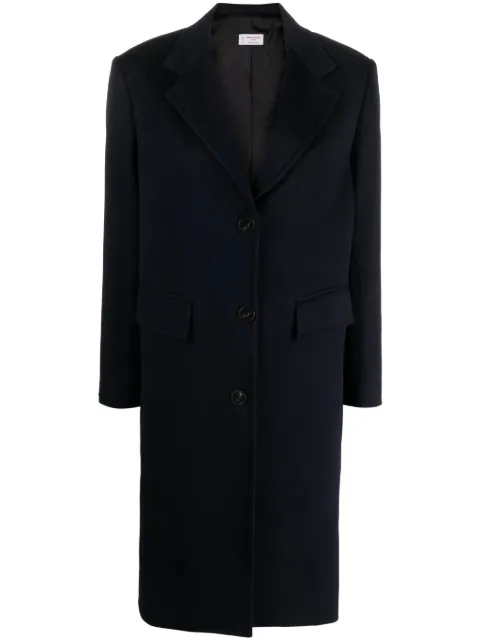 Alberto Biani single-breasted wool midi coat