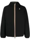 K-Way reversible logo-patch hooded jacket - Blue