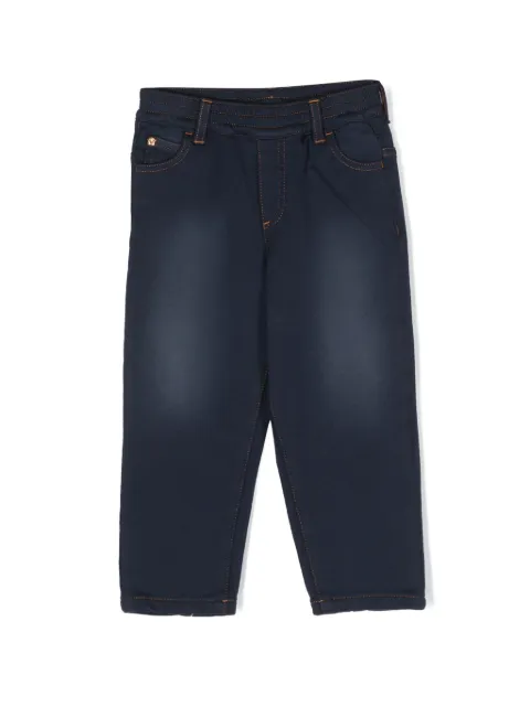 Versace Kids Medusa Head plaque mid-rise straight-leg jeans
