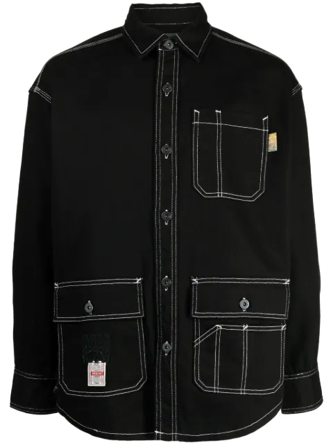 Musium Div. long-sleeve button-fastening shirt