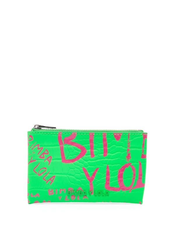 Buy Bimba Y Lola Extra Small Rectangular Leather Purse - Green At 30% Off