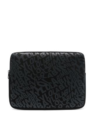 Bimba y Lola logo print Laptop Sleeve Farfetch