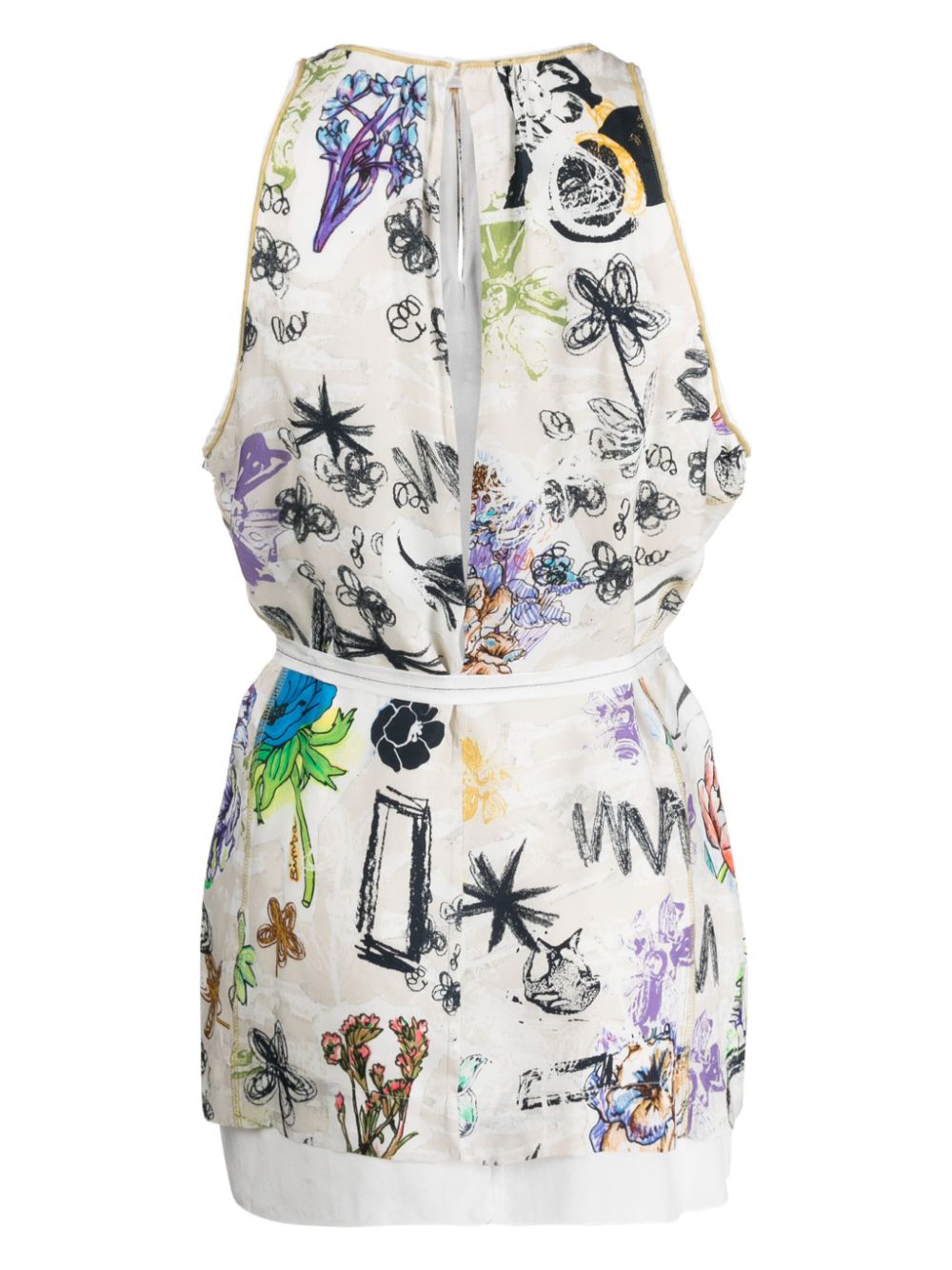 Bimba y Lola Top met print - Wit