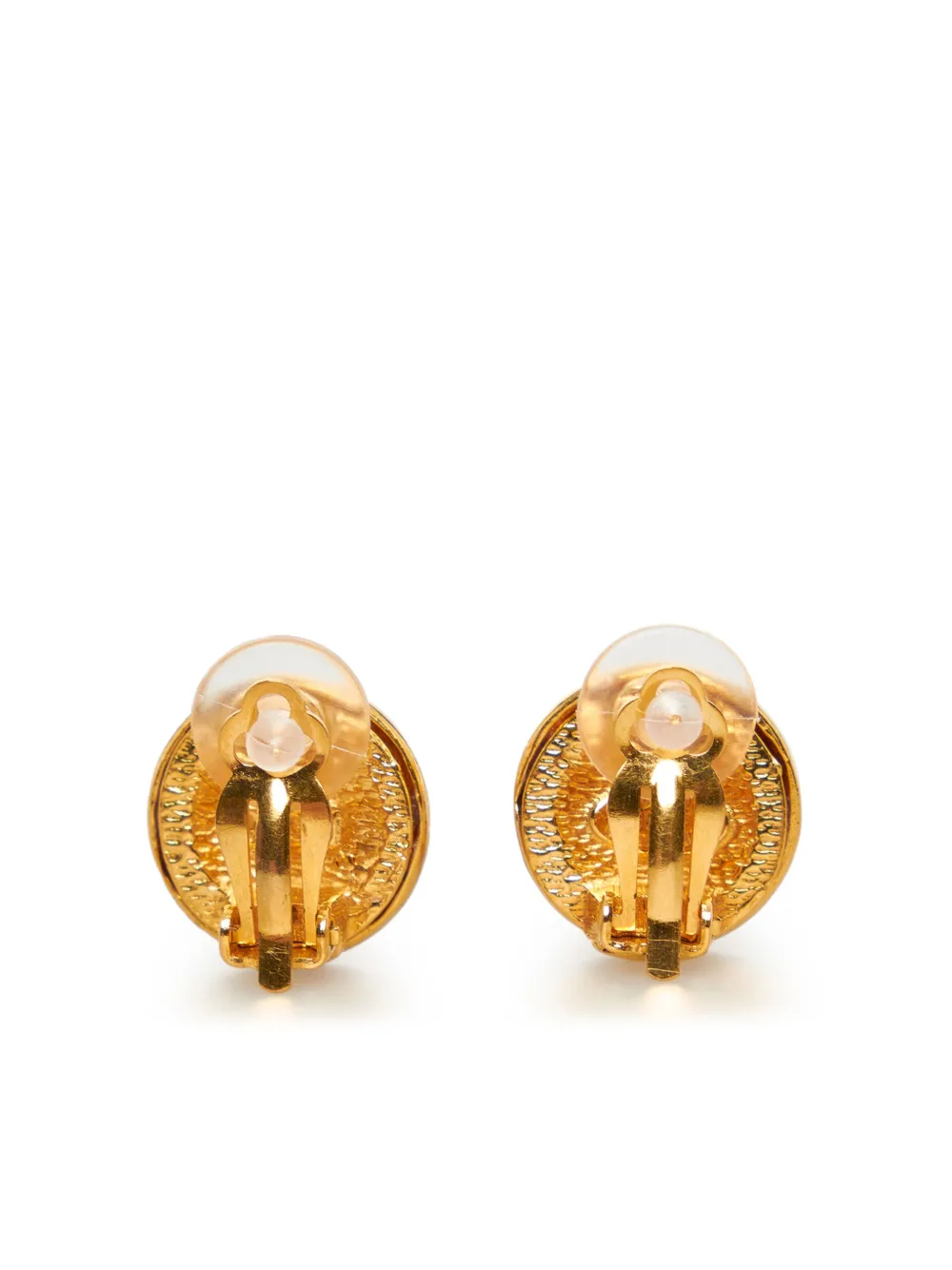 CHANEL Pre-Owned CC logo clip-on earrings - Goud