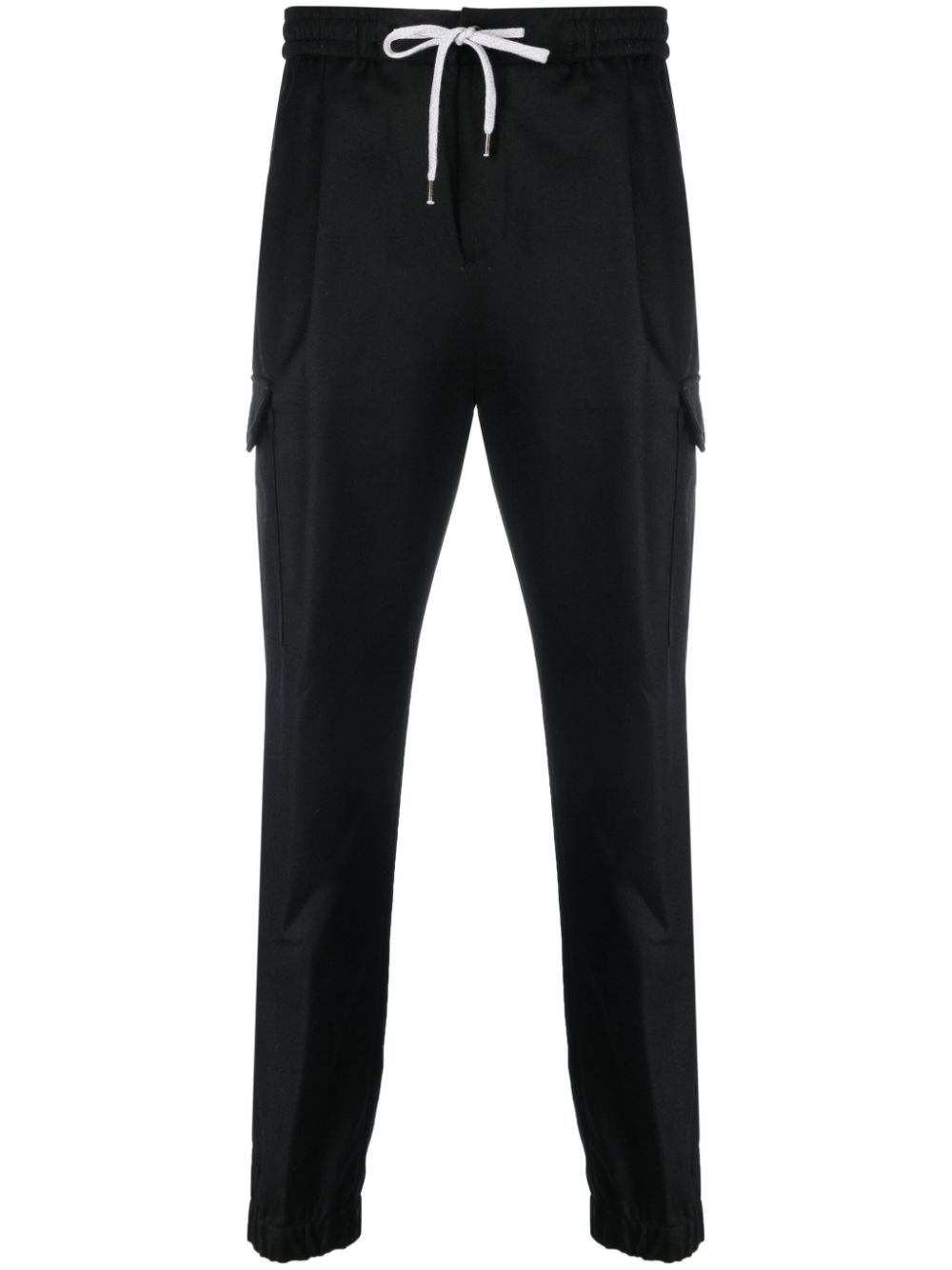 PT Torino cargo-pocket tapered trousers - Black