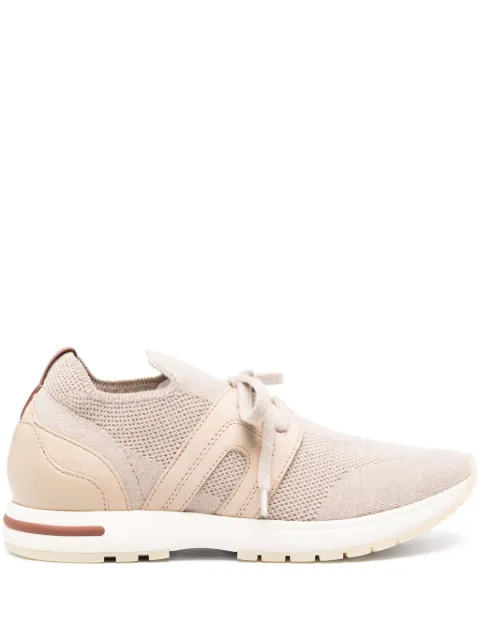 Loro Piana lace-up sock-ankle sneakers 