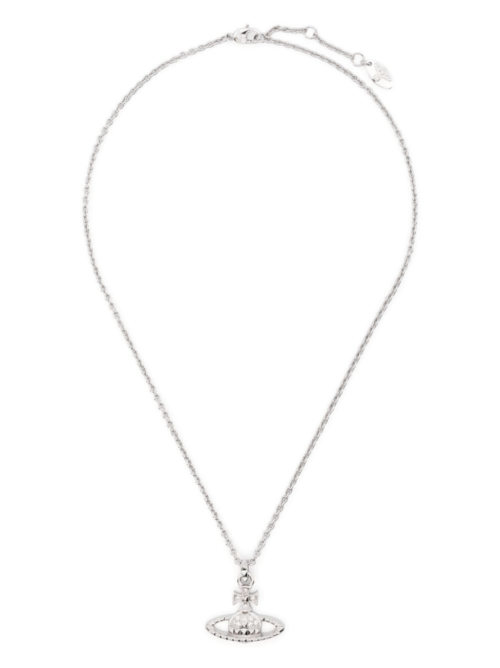 Shop Vivienne Westwood Mayfair Bas Relief Chain Necklace In Silver