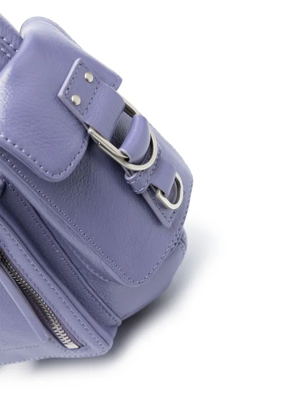 {Blumarine} ブルマリン ショルダーバッグ Shoulder Bag Blumarine pocket-embellished Leather Shoulder Bag | Purple