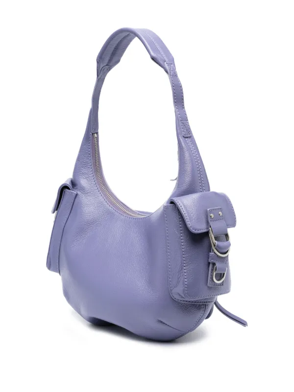 {Blumarine} ブルマリン ショルダーバッグ Shoulder Bag Blumarine pocket-embellished Leather Shoulder Bag | Purple