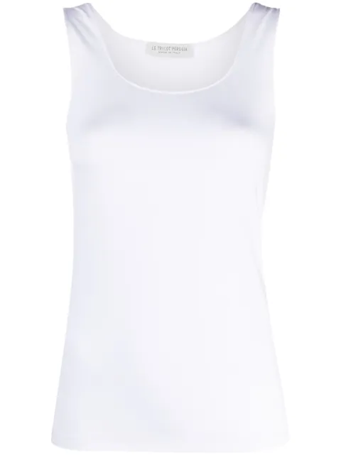 Le Tricot Perugia sleeveless U-neck tank top