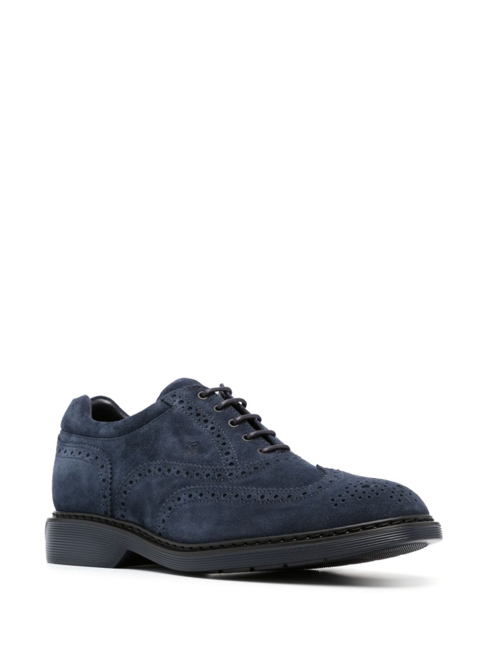 Hogan suede lace-up loafers - Blauw