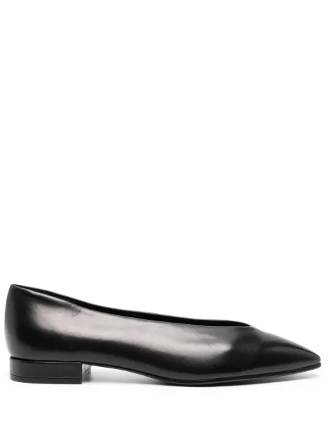 Loro Piana Rebecca leather ballerina shoes