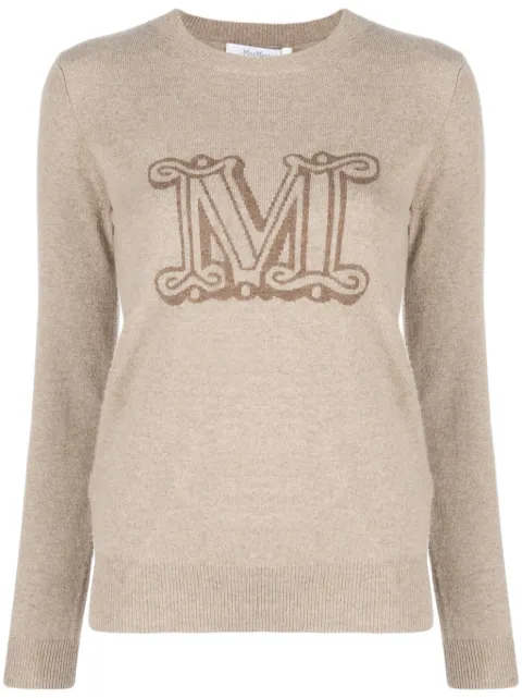 Max Mara intarsia-knit cashmere jumper 