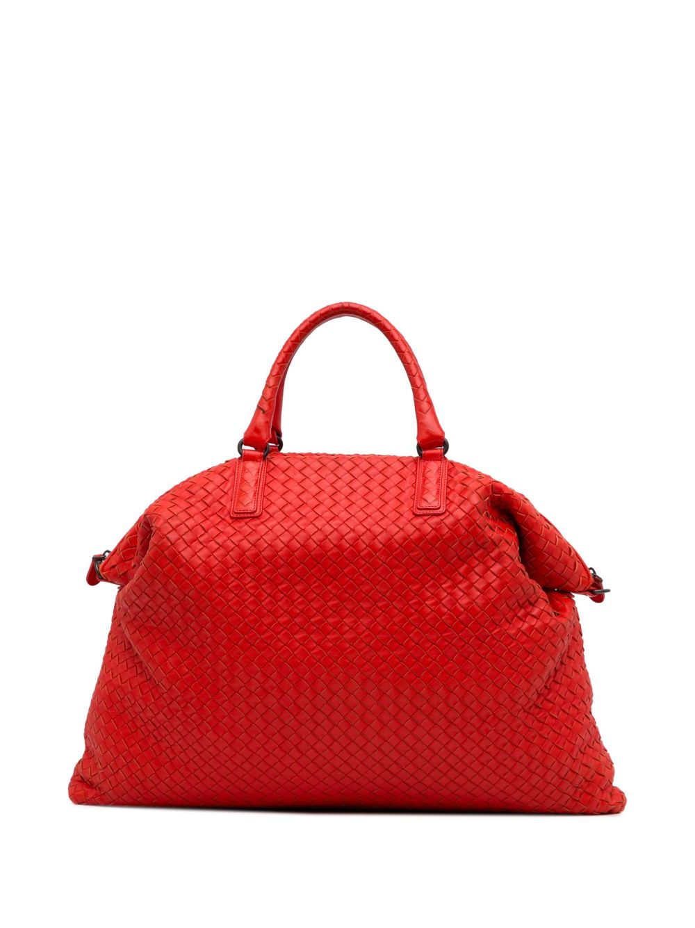 Bottega Veneta Pre-Owned Intrecciato gewatteerde shopper - Rood