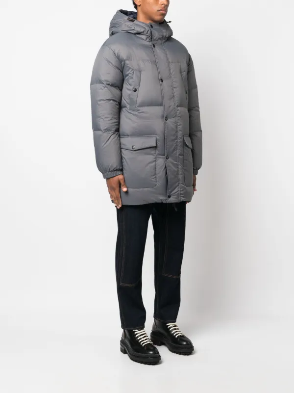 Yves Salomon リバーシブル ダウンコート | ブルー | FARFETCH JP