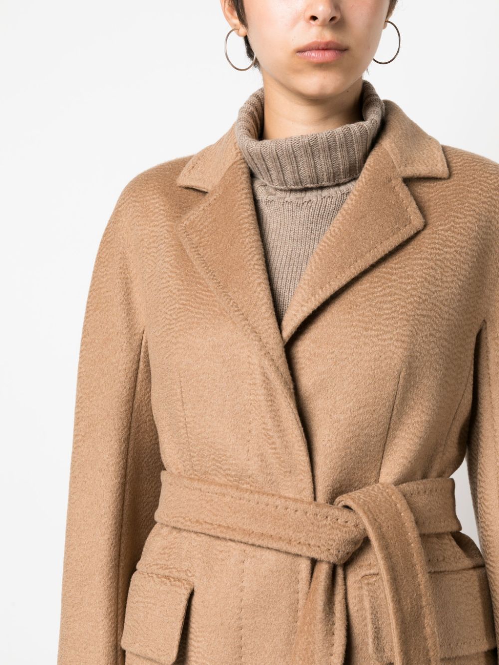 Max Mara Bingo camel-hair mid coat Women