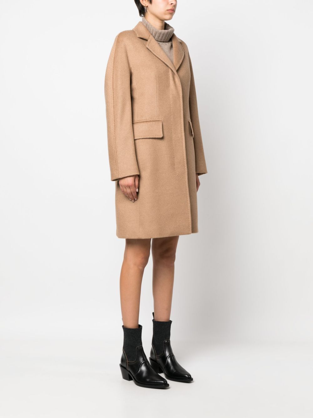 Max Mara Bingo camel-hair mid coat Women