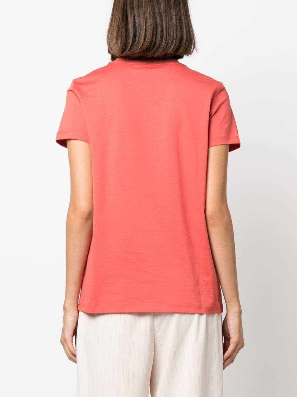 Shop Max Mara Valido Graphic-print Cotton T-shirt In Orange