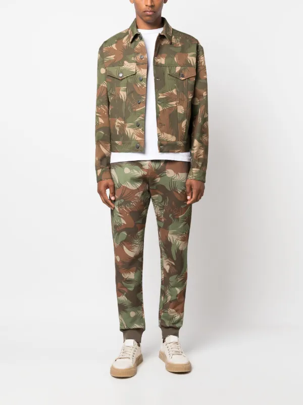 Army print track store pants