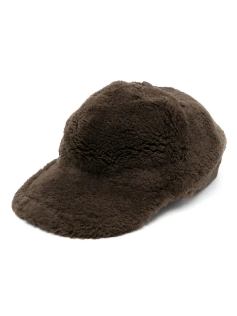 Yves Salomon shearling baseball cap