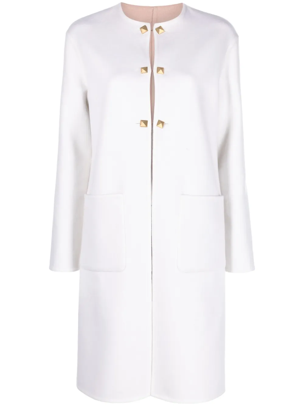 Valentino Garavani reversible cashmere coat - Bianco