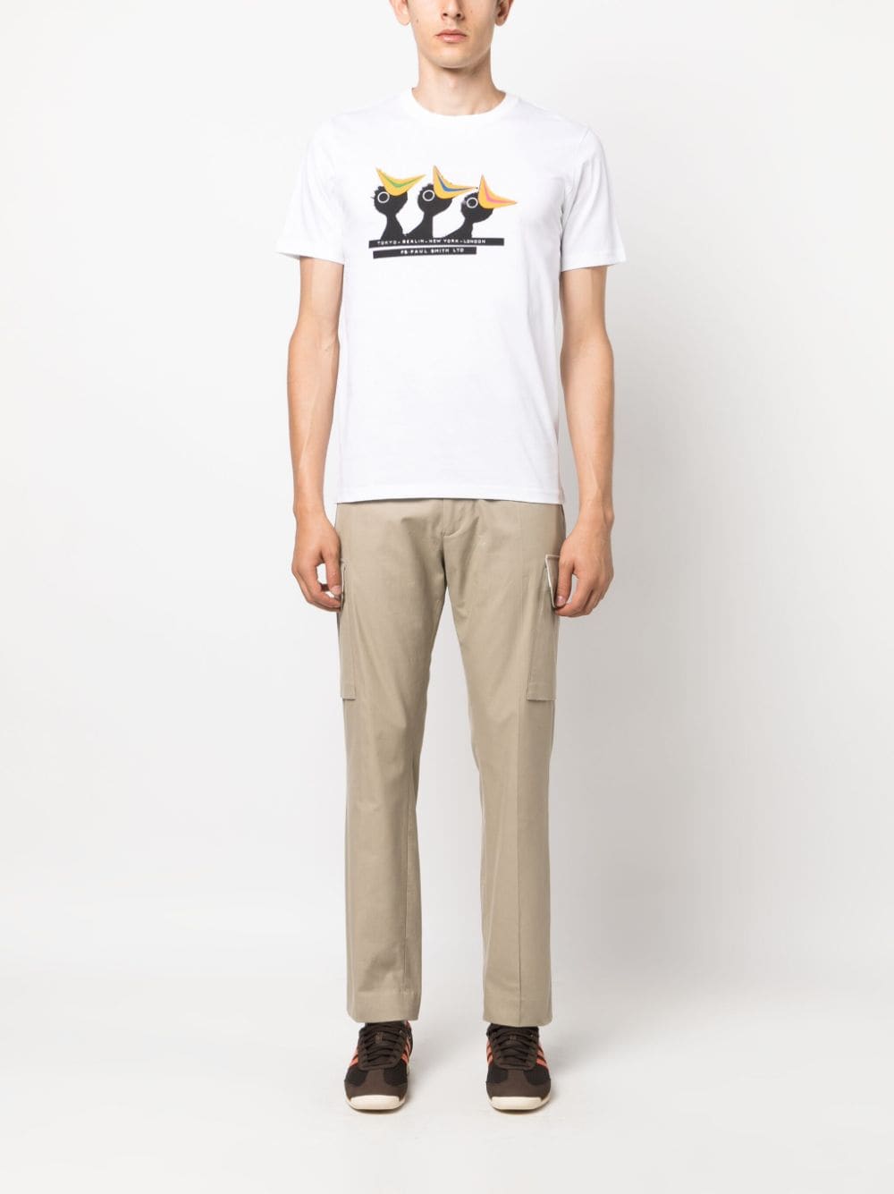 PS Paul Smith graphic-print cotton T-shirt - Wit