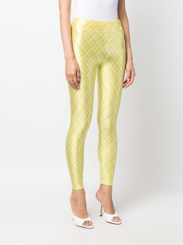 monogram-pattern elasticated leggings, Elisabetta Franchi