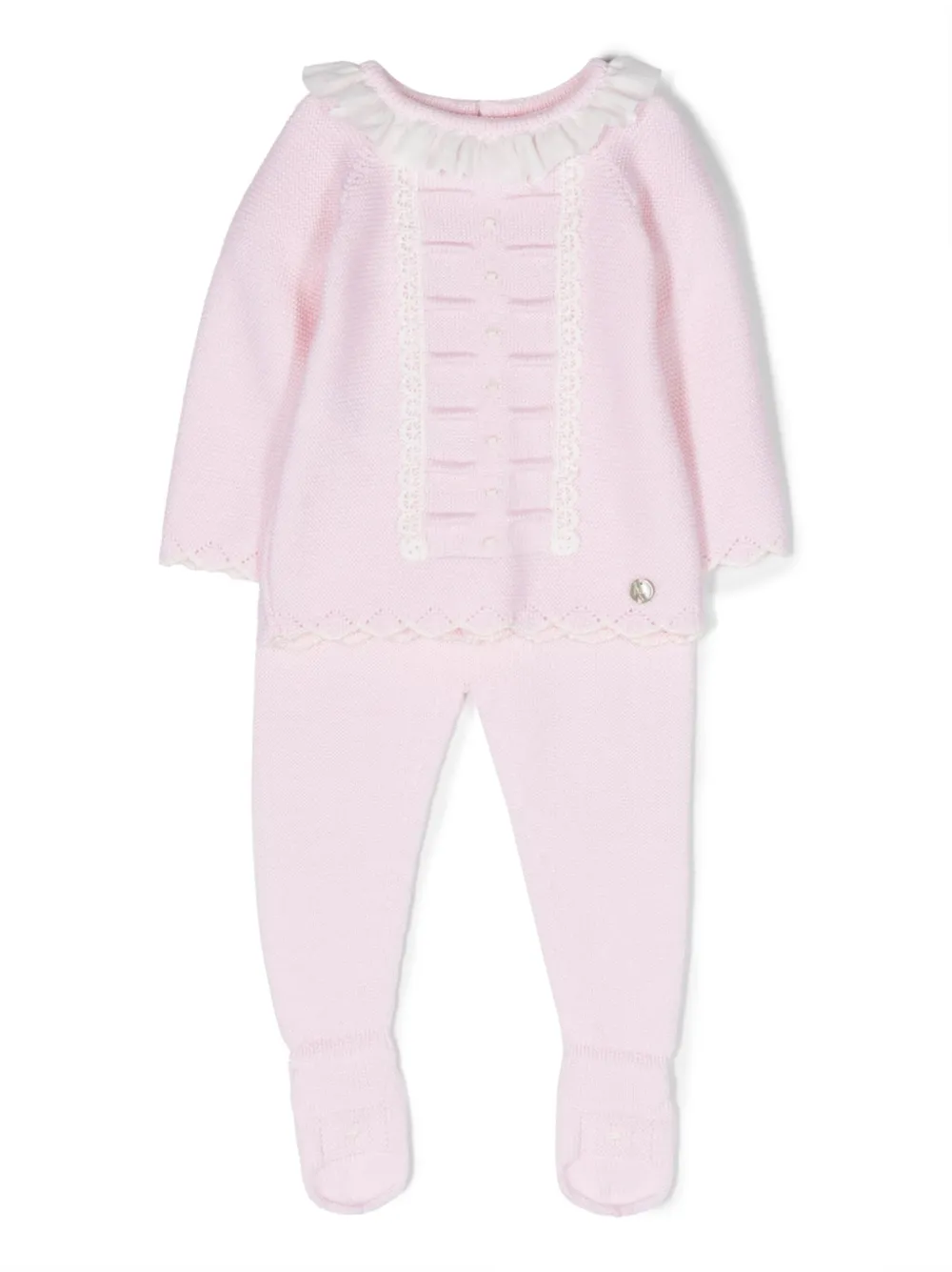 Paz Rodriguez pijama con flecos en el cuello | rosado | Image 1