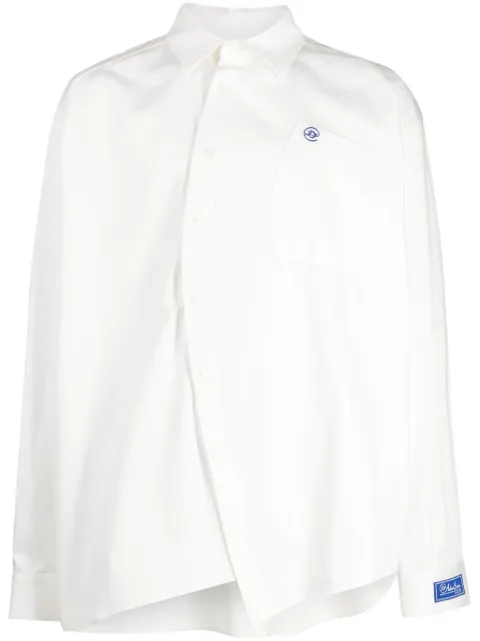 Ader Error asymmetric cotton shirt