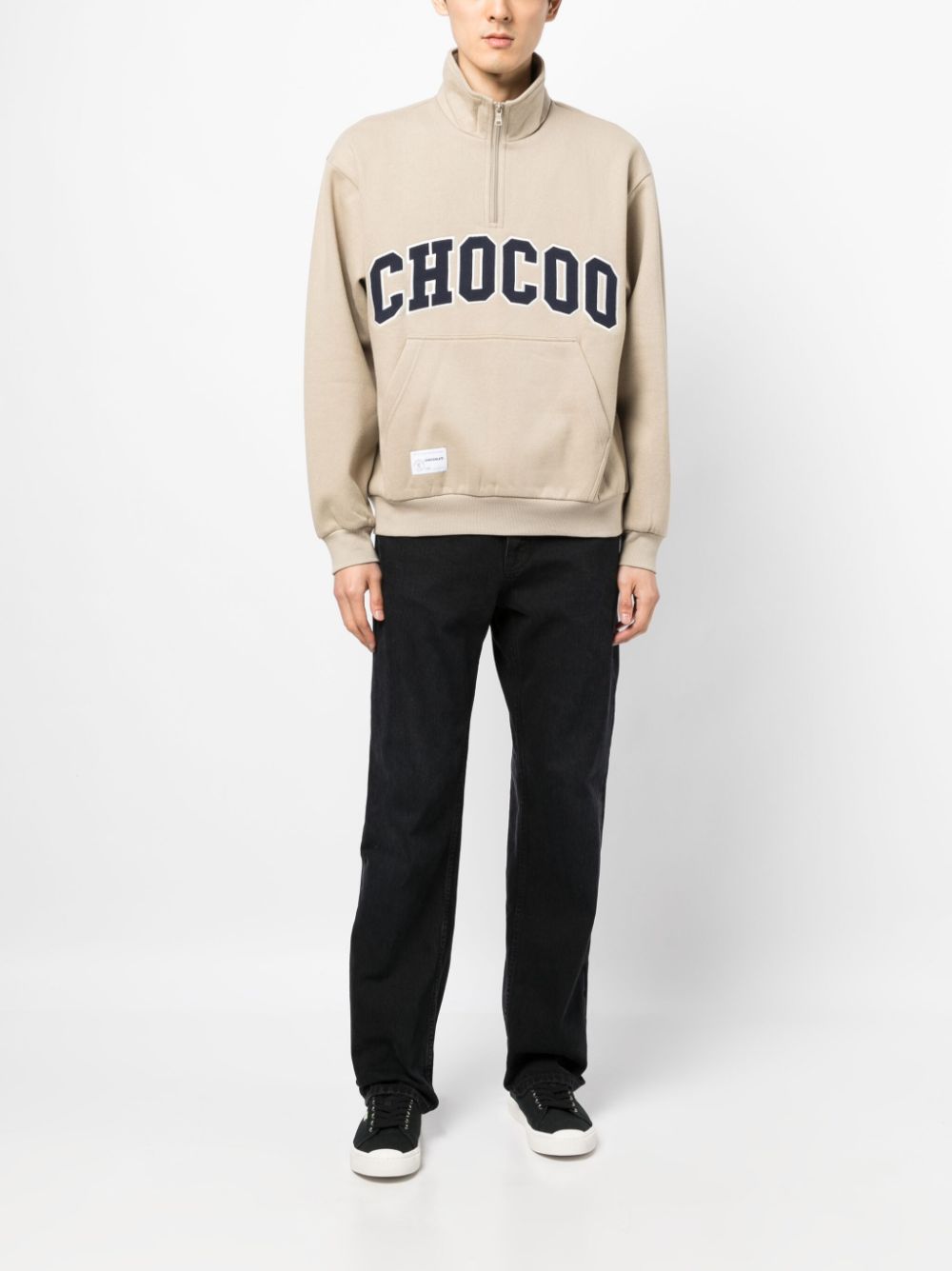 Image 2 of CHOCOOLATE inatrsia-knit logo crew-neck jumper