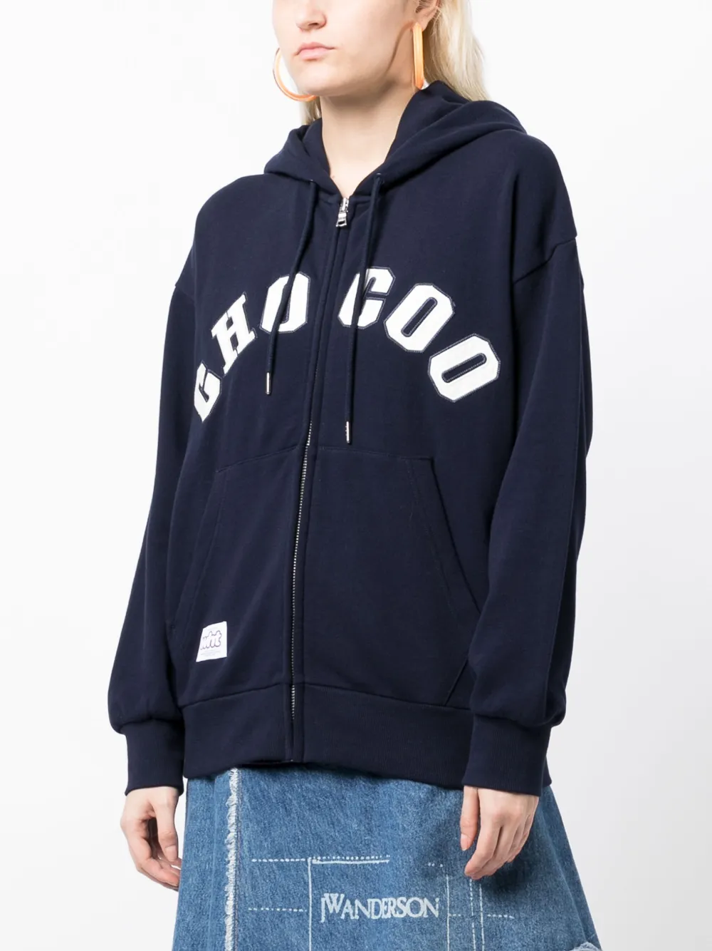 CHOCOOLATE Cropped hoodie Blauw
