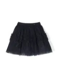 Abel & Lula glittery ruffled-detailing tulle skirt - Blue